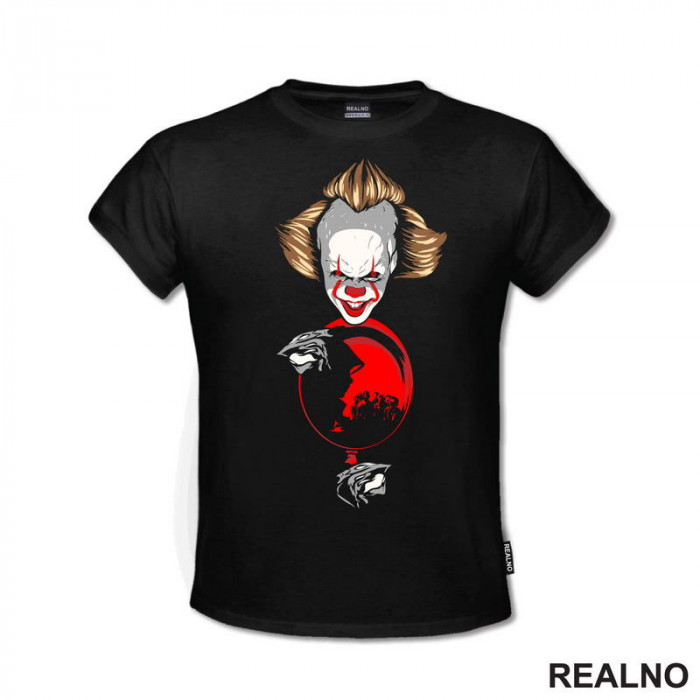 Pennywise - Baloon And Shadow - Horror - Filmovi - Majica Pennywise - Baloon And Shadow - Horror - Filmovi - Majica