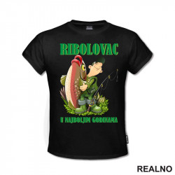 Ribolovac U Najboljim Godinama - Pecanje - Fishing - Majica