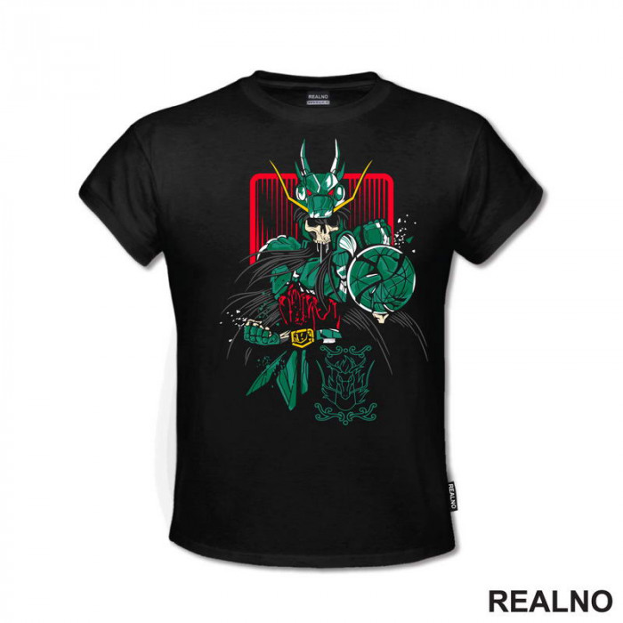 Dragon Shiryu - Skull - Saint Seiya - Knights of the Zodiac - Anime - Majica Dragon Shiryu - Skull - Saint Seiya - Knights of the Zodiac - Anime - Majica