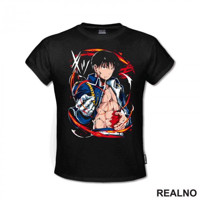 Roy Mustang - Wound - Fullmetal Alchemist - Anime - Majica Roy Mustang - Wound - Fullmetal Alchemist - Anime - Majica