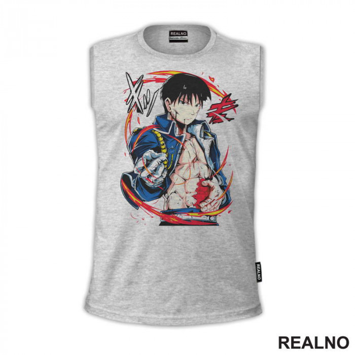 Roy Mustang - Wound - Fullmetal Alchemist - Anime - Majica Roy Mustang - Wound - Fullmetal Alchemist - Anime - Majica