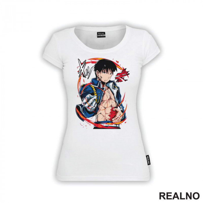 Roy Mustang - Wound - Fullmetal Alchemist - Anime - Majica Roy Mustang - Wound - Fullmetal Alchemist - Anime - Majica