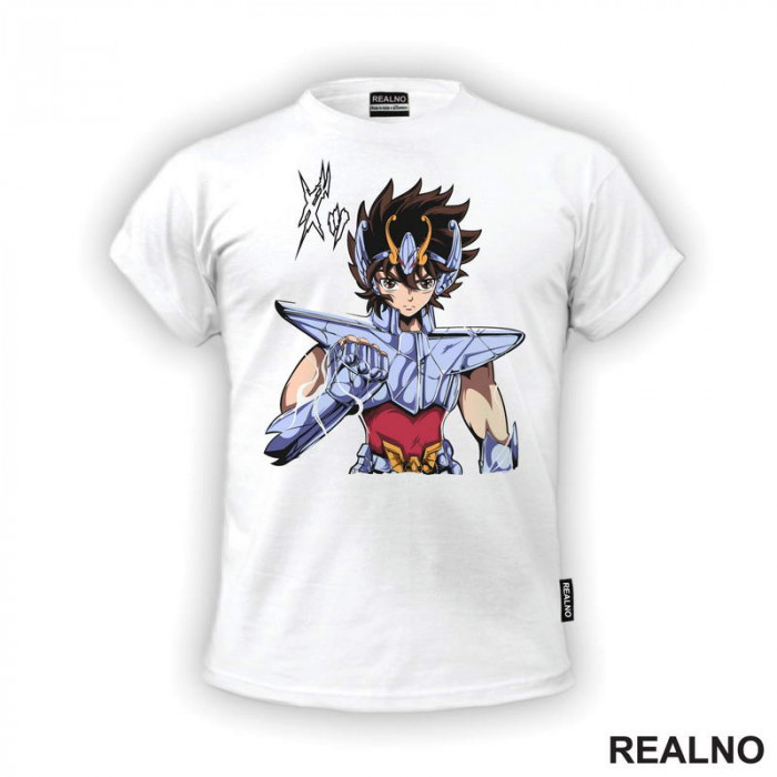 Pegasus Seiya - Face - Saint Seiya - Knights of the Zodiac - Anime - Majica Pegasus Seiya - Face - Saint Seiya - Knights of the Zodiac - Anime - Majica