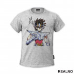 Pegasus Seiya - Face - Saint Seiya - Knights of the Zodiac - Anime - Majica Pegasus Seiya - Face - Saint Seiya - Knights of the Zodiac - Anime - Majica