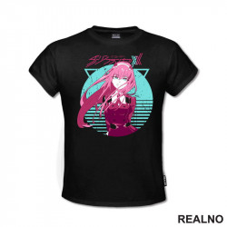 Zero Two - Neon Circle - Darling in the Franxx - Anime - Majica Zero Two - Neon Circle - Darling in the Franxx - Anime - Majica