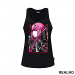 Zero Two - Side Look - Darling in the Franxx - Anime - Majica Zero Two - Side Look - Darling in the Franxx - Anime - Majica