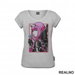 Zero Two - Side Look - Darling in the Franxx - Anime - Majica Zero Two - Side Look - Darling in the Franxx - Anime - Majica