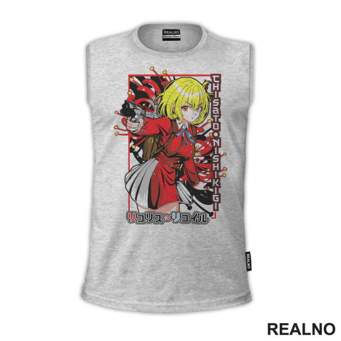 Chisato Nishikigi - Lycoris Recoil - Anime - Majica Chisato Nishikigi - Lycoris Recoil - Anime - Majica