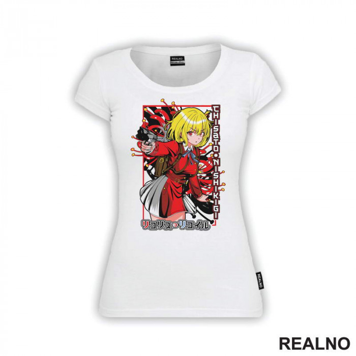 Chisato Nishikigi - Lycoris Recoil - Anime - Majica Chisato Nishikigi - Lycoris Recoil - Anime - Majica