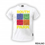 Stan, Kyle, Cartman And Kenny - Heads - South Park - Majica Stan, Kyle, Cartman And Kenny - Heads - South Park - Majica