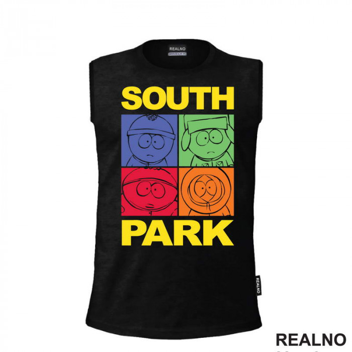 Stan, Kyle, Cartman And Kenny - Heads - South Park - Majica Stan, Kyle, Cartman And Kenny - Heads - South Park - Majica