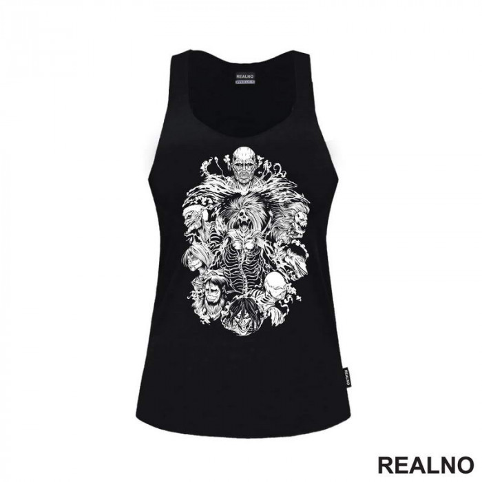 Titans - Skeletons - Attack On Titan - AOT - Majica Titans - Skeletons - Attack On Titan - AOT - Majica