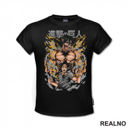 Grey Smoke - Attack On Titan - AOT - Majica