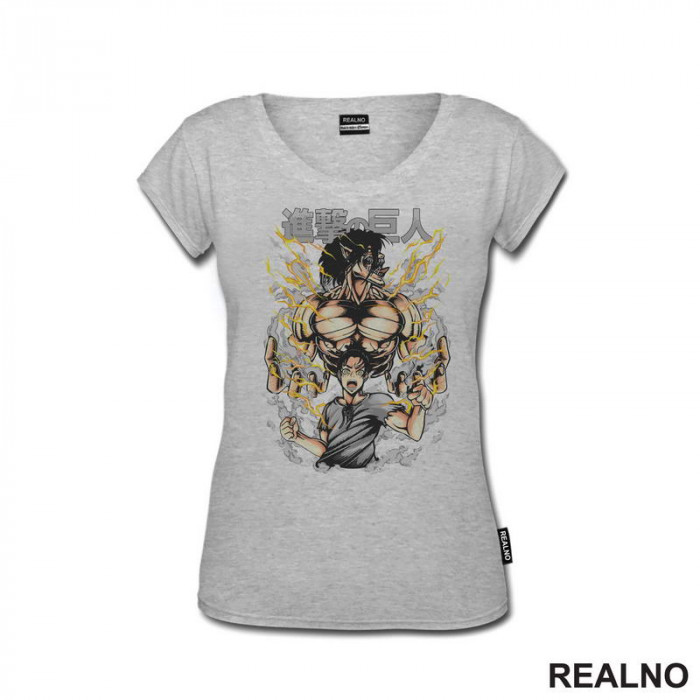 Grey Smoke - Attack On Titan - AOT - Majica Grey Smoke - Attack On Titan - AOT - Majica