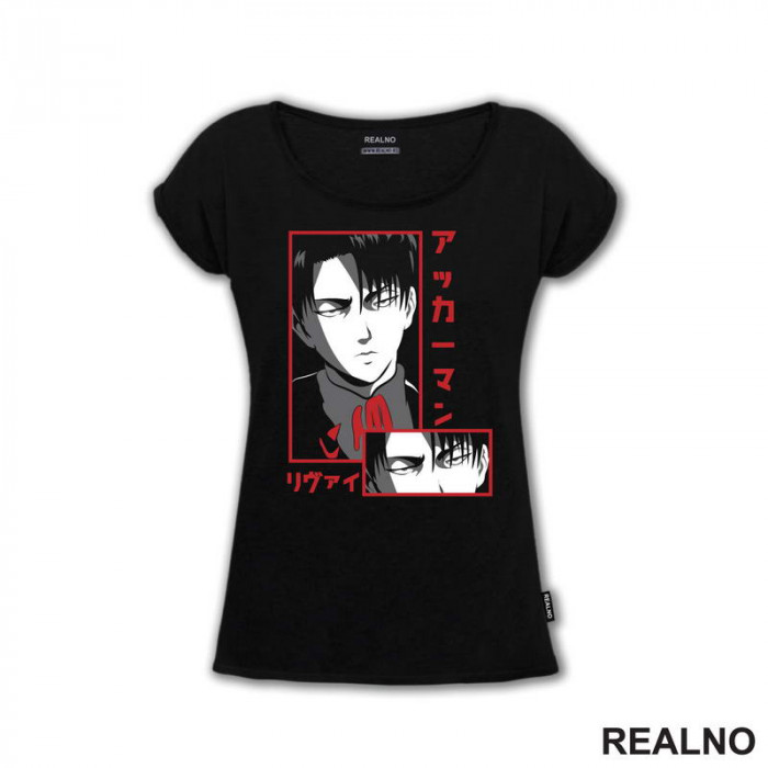 The Look - Levi - Attack On Titan - AOT - Majica The Look - Levi - Attack On Titan - AOT - Majica