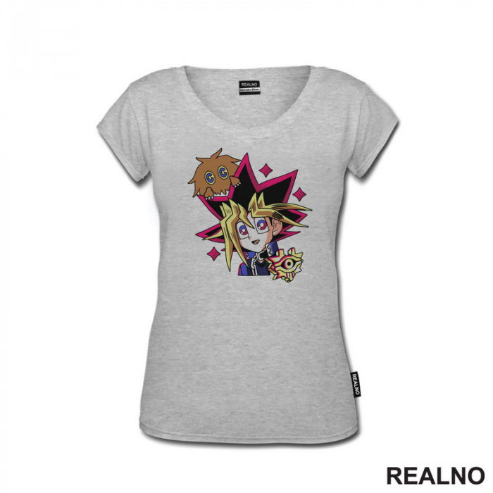 Kuriboh And Yugi Mutou - Yu-Gi-Oh - Anime - Majica