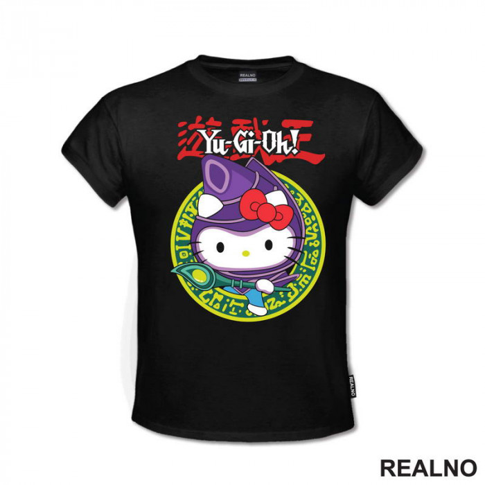 Hello Kitty Dark Magician - Yu-Gi-Oh - Anime - Majica