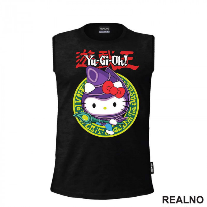 Hello Kitty Dark Magician - Yu-Gi-Oh - Anime - Majica