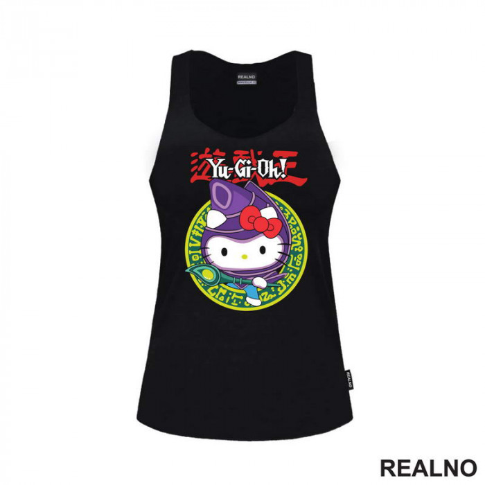 Hello Kitty Dark Magician - Yu-Gi-Oh - Anime - Majica