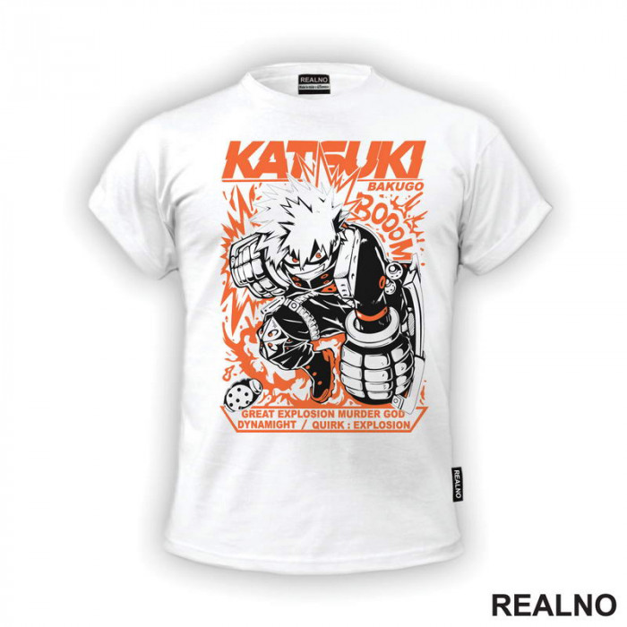 Bakugo Orange - My Hero Academia - Majica Bakugo Orange - My Hero Academia - Majica