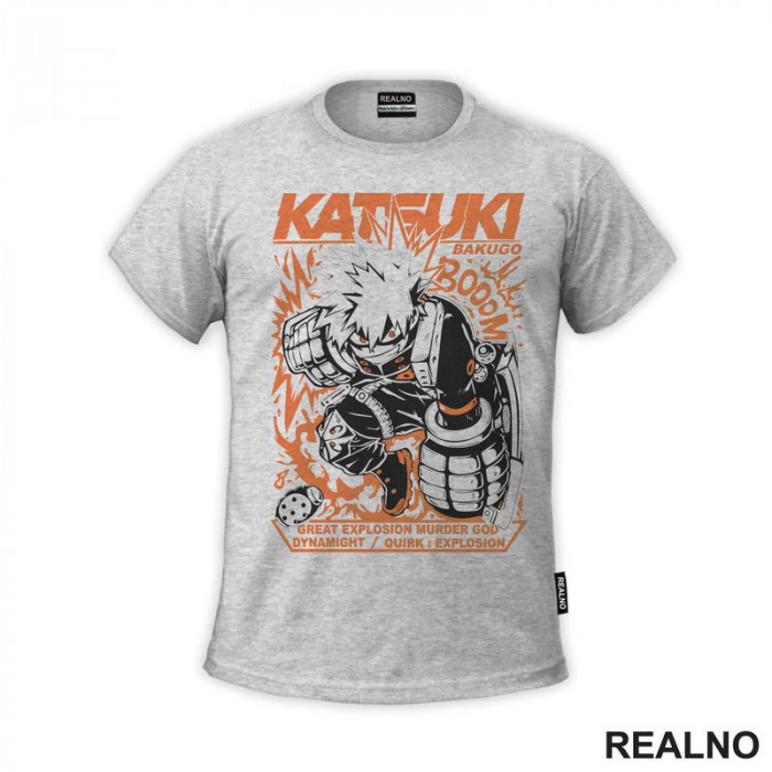 Bakugo Orange - My Hero Academia - Majica Bakugo Orange - My Hero Academia - Majica