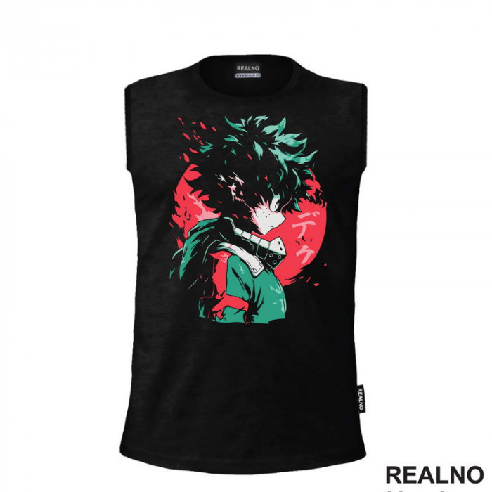 Izuku Midoriy - Red Moon - My Hero Academia - Majica
