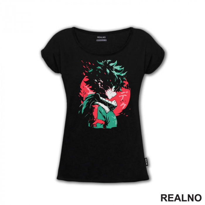 Izuku Midoriy - Red Moon - My Hero Academia - Majica