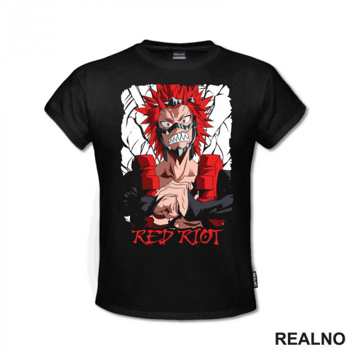 Red Riot - Cracked - My Hero Academia - Majica Red Riot - Cracked - My Hero Academia - Majica