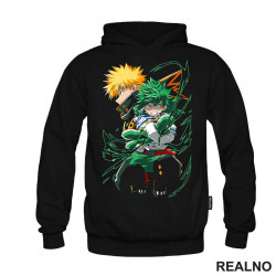 Deku And Bakugo - Green - My Hero Academia - Duks Deku And Bakugo - Green - My Hero Academia - Duks