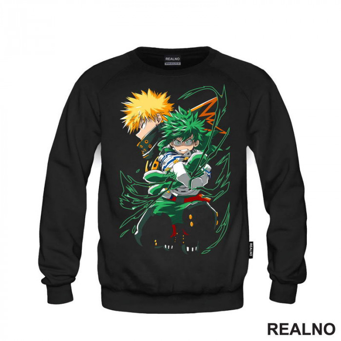 Deku And Bakugo - Green - My Hero Academia - Duks