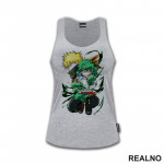 Deku And Bakugo - Green - My Hero Academia - Majica Deku And Bakugo - Green - My Hero Academia - Majica