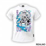 Luffy Gear Fifth Blue And Purple - One Piece - Majica