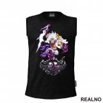 Luffy Gear Fifth - Purple Thunder And Skull - One Piece - Majica
