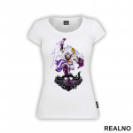 Luffy Gear Fifth - Purple Thunder And Skull - One Piece - Majica
