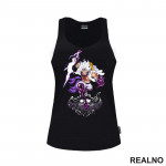 Luffy Gear Fifth - Purple Thunder And Skull - One Piece - Majica