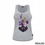 Luffy Gear Fifth - Purple Thunder And Skull - One Piece - Majica