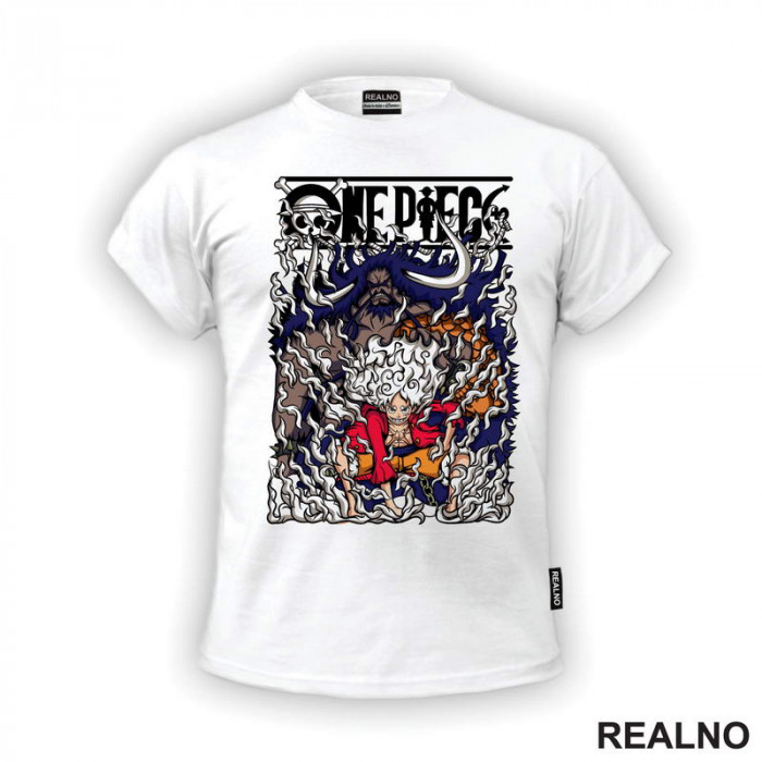 Kaido And Luffy Gear Fifth - One Piece - Majica