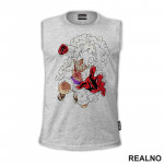 Luffy Gear Fifth White - One Piece - Majica