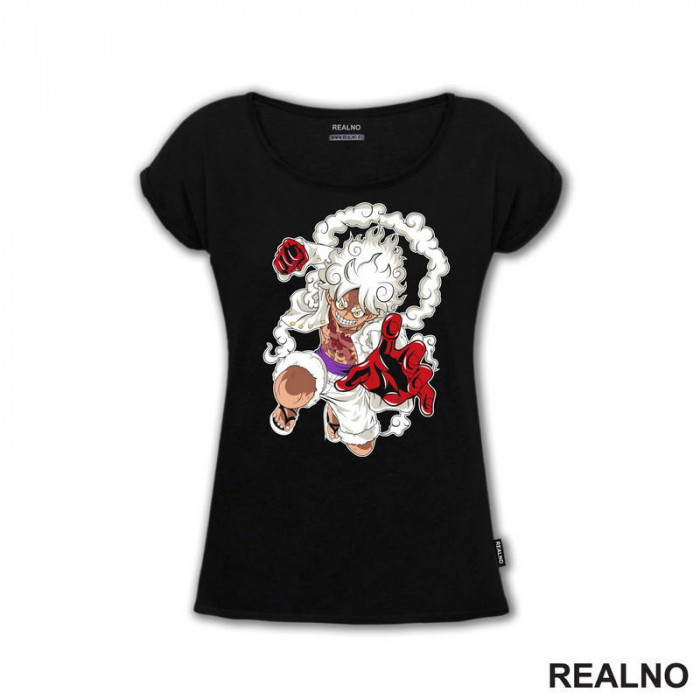 Luffy Gear Fifth White - One Piece - Majica