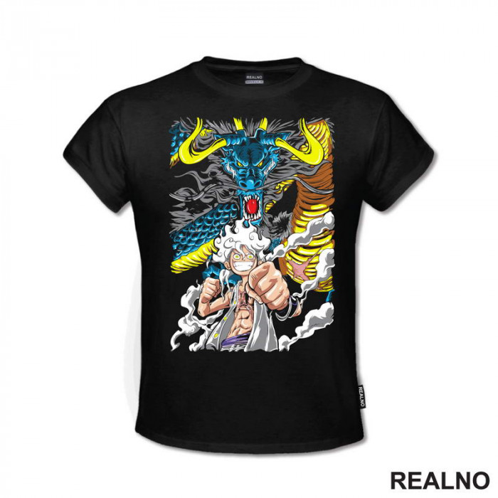 Luffy Gear Fifth - Azure Dragon - One Piece - Majica