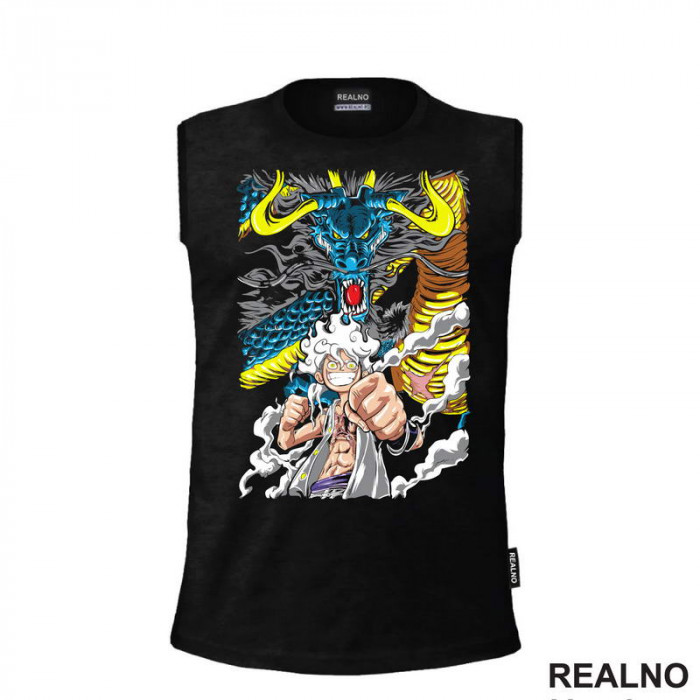 Luffy Gear Fifth - Azure Dragon - One Piece - Majica