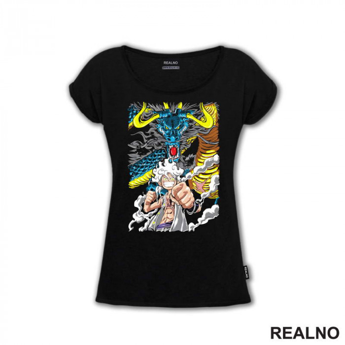 Luffy Gear Fifth - Azure Dragon - One Piece - Majica