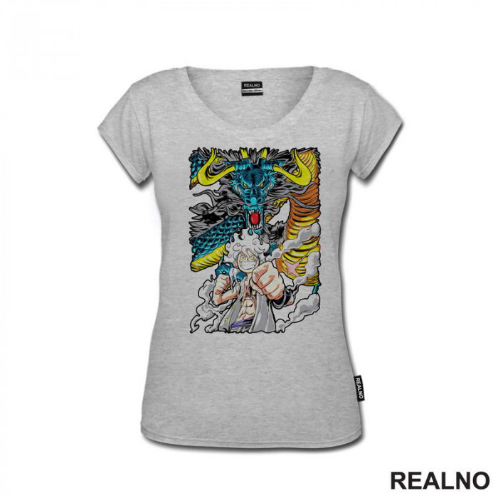 Luffy Gear Fifth - Azure Dragon - One Piece - Majica