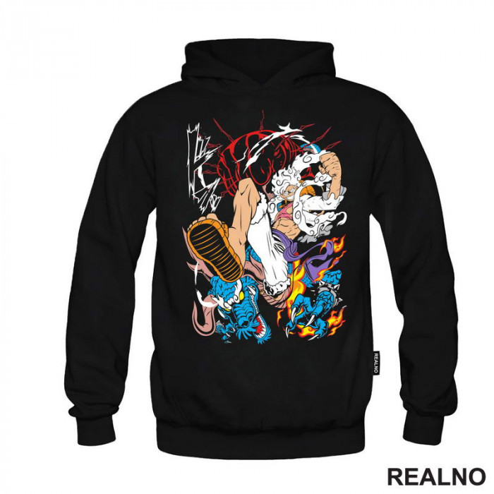 Luffy Gear Fifth Kick - Azure Dragon - One Piece - Duks Luffy Gear Fifth Kick - Azure Dragon - One Piece - Duks