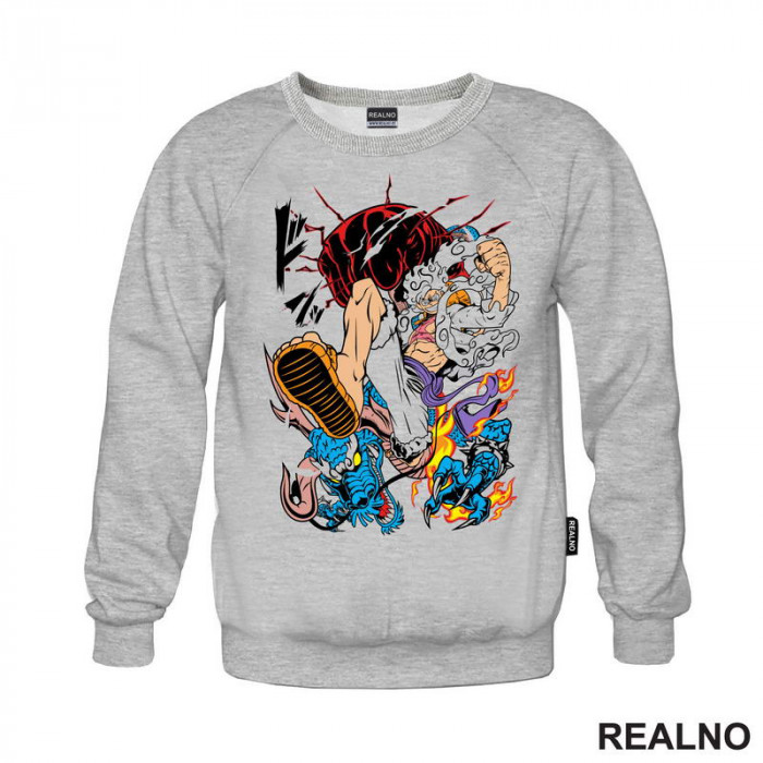 Luffy Gear Fifth Kick - Azure Dragon - One Piece - Duks Luffy Gear Fifth Kick - Azure Dragon - One Piece - Duks