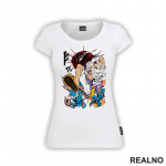 Luffy Gear Fifth Kick - Azure Dragon - One Piece - Majica