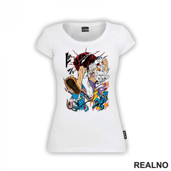 Luffy Gear Fifth Kick - Azure Dragon - One Piece - Majica