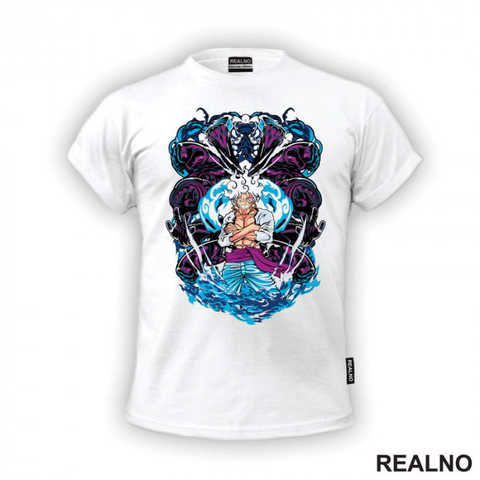 Luffy Gear Fifth - Dark Fists - One Piece - Majica