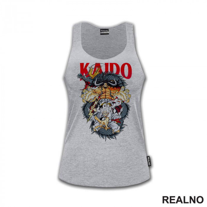 Kaido And Luffy - Black Dragon - One Piece - Majica