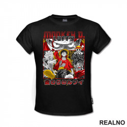 Luffy - Dots - One Piece - Majica